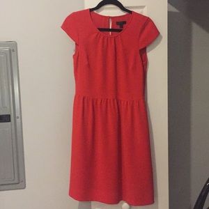 Beautiful J. Crew red cap sleeved dress